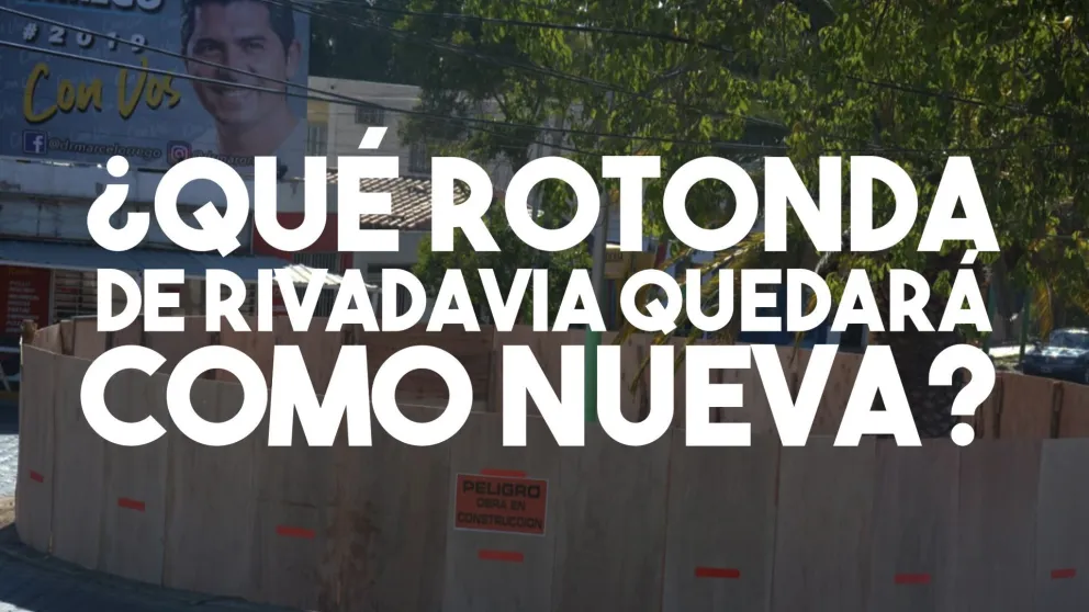 La rotonda histórica de Rivadavia que quedará como nueva