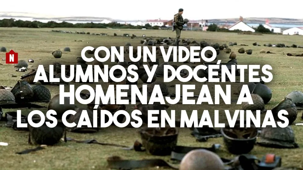 Alumnos y docentes de una escuela de Rawson homenajearon a los Combatientes