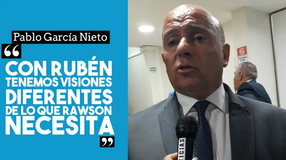 Pablo García Nieto: "Con Rubén tenemos visiones diferentes de lo que se necesita para Rawson"