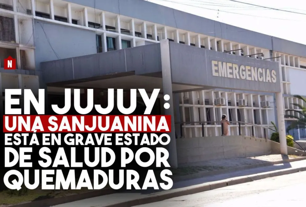Una sanjuanina ingresó gravemente herida a un hospital de Jujuy