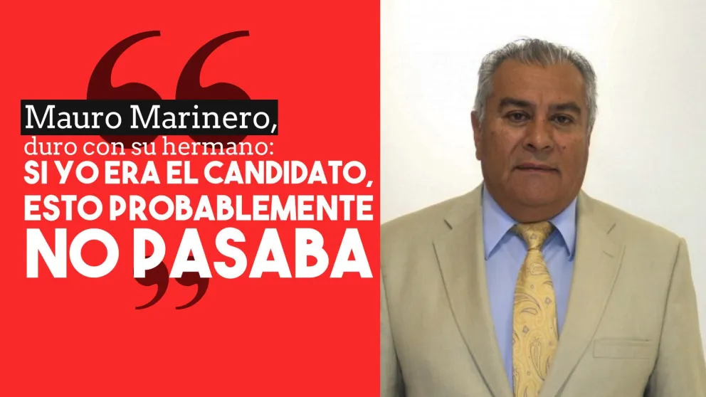 Mauro Marinero: "Si yo era el candidato, esto probablemente no pasaba"