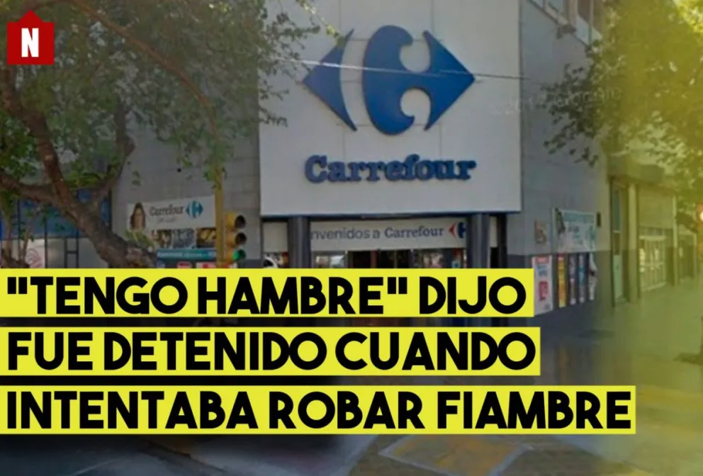 "Tengo hambre", la explicación de un muchacho que robó $1.200 en fiambres del Carrefour