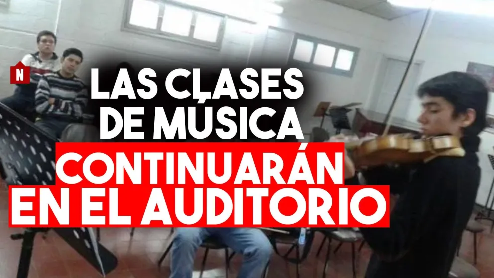 Los estudiantes de la Escuela de Música continuarán sus clases en el Auditorio