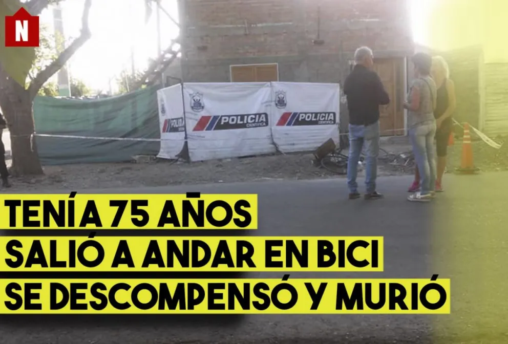 Un hombre que circulaba en bicicleta murió tras descomponerse y caer al pavimento
