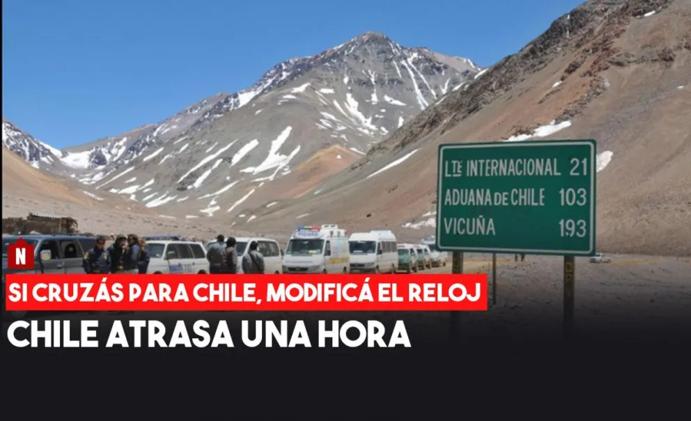 Chile atrasa una hora en el reloj