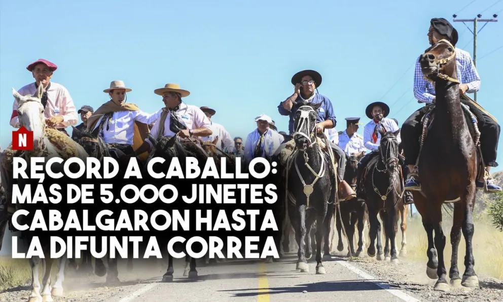 Record a caballo: más de 5.000 jinetes en la cabalgata de la fe
