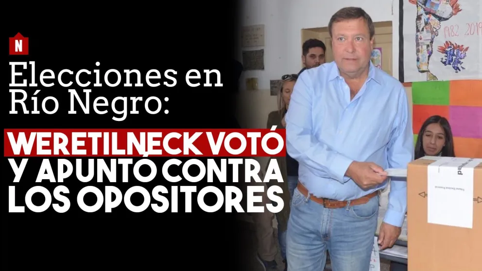 Votó Weretilneck y apuntó contra los opositores