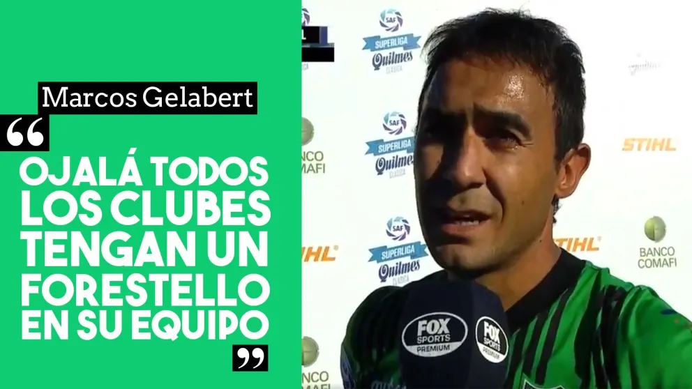 Marcos Gelabert: "Ojalá todos los clubes tengan un Forestello en su equipo"