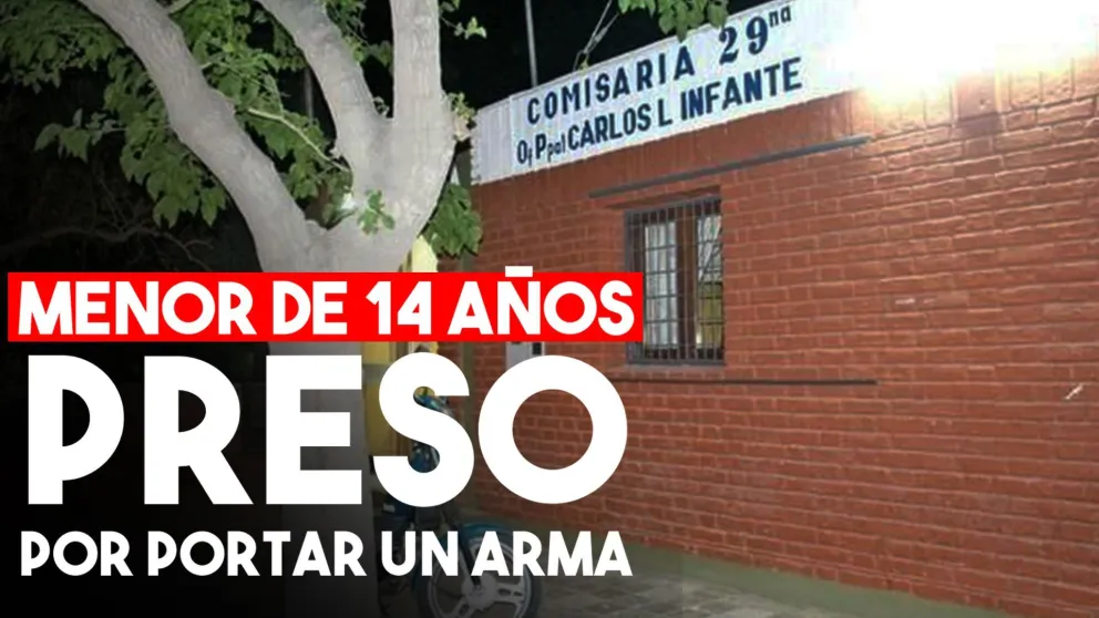 Metieron preso a un menor de 14 años que estaba armado en la Circunvalación