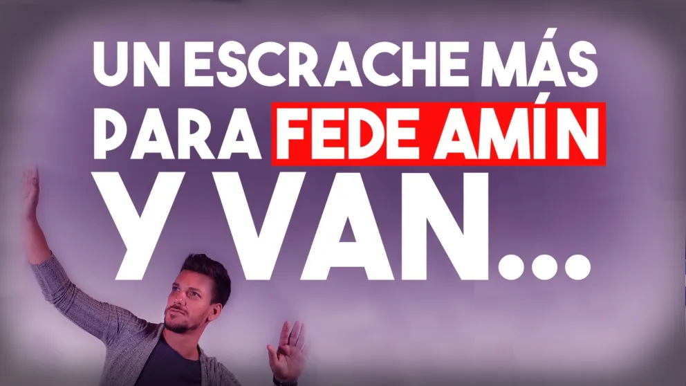 Fede Amín nuevamente escrachado por agrupaciones feministas