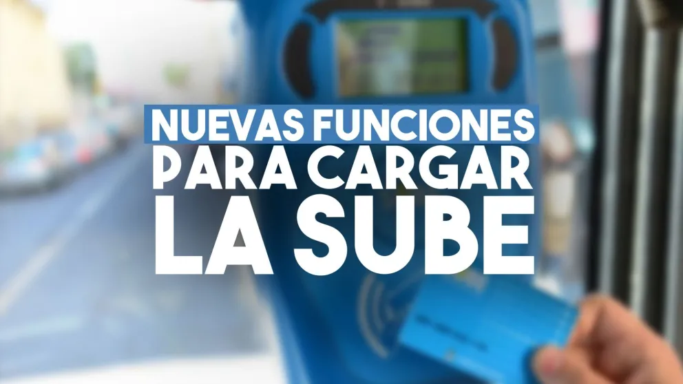 Nuevas funciones para cargar la SUBE