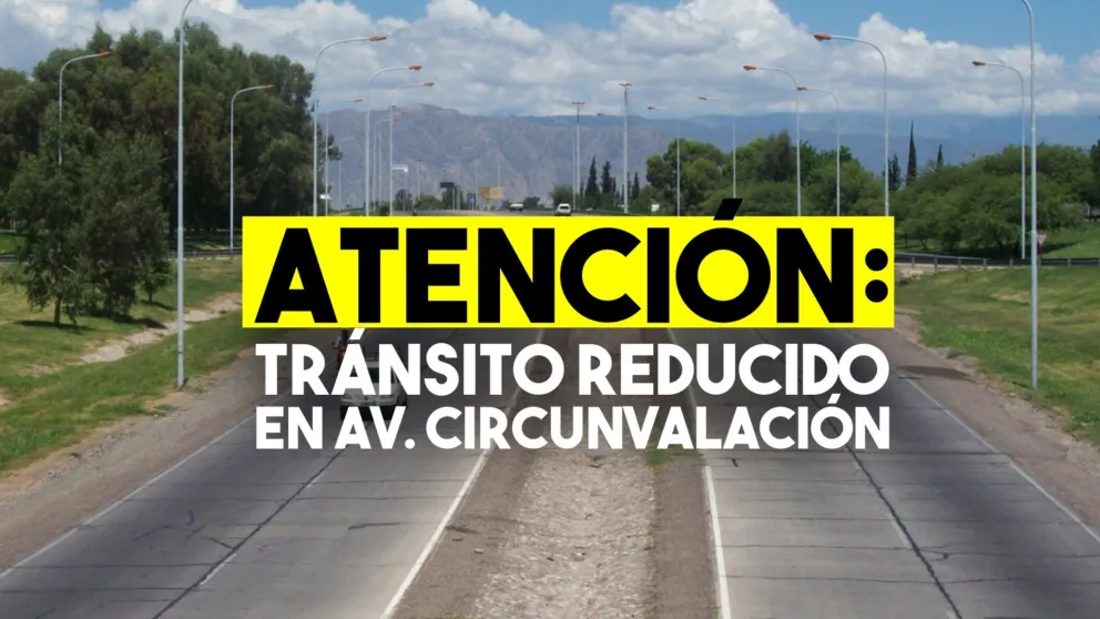 Atención tránsito reducido en Av. Circunvalación