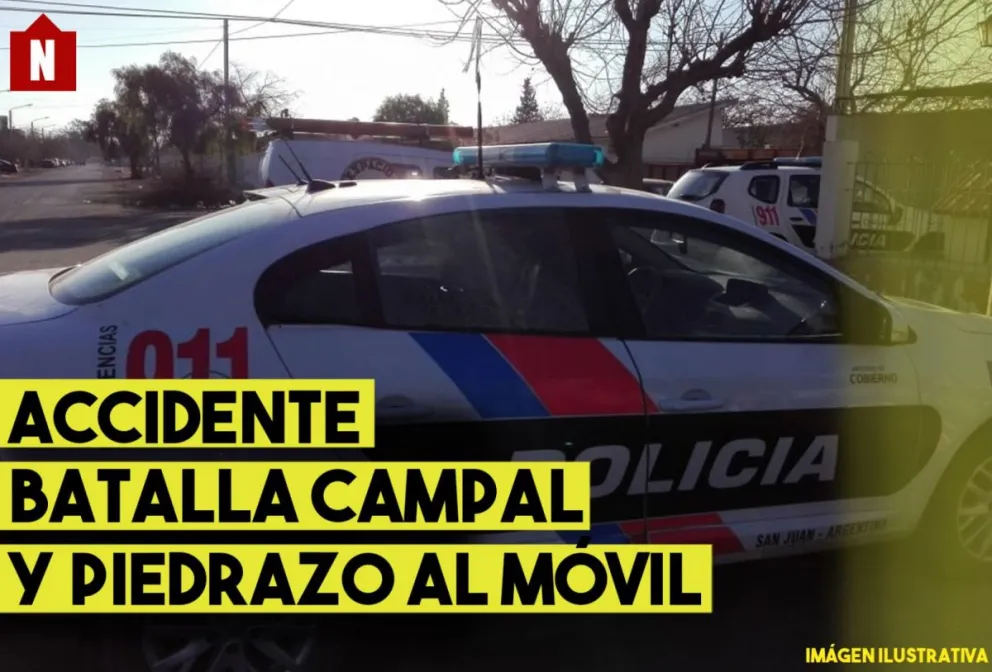 Accidente en Conector Sur, fuga y piedrazos