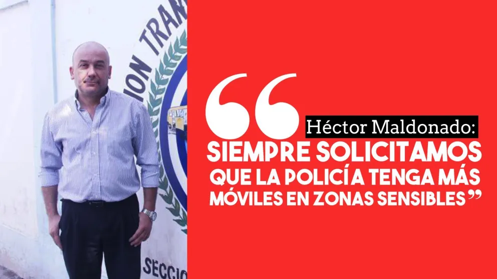 Héctor Maldonado: "Siempre solicitamos que la Policía tenga más móviles en zonas sensibles"