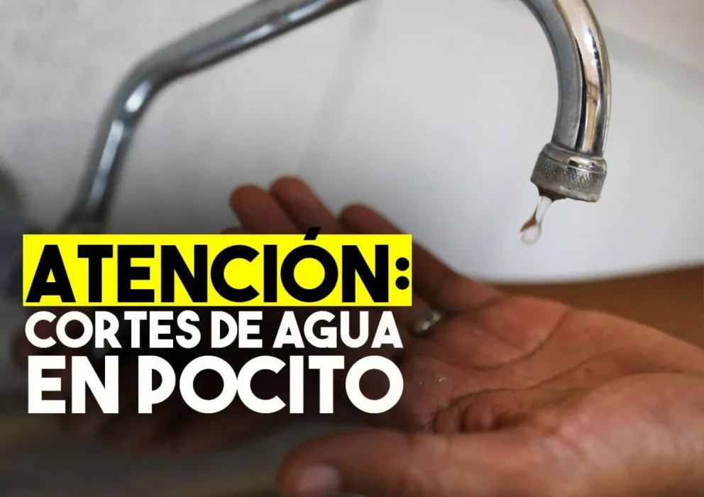 Atención: cortarán el agua en Pocito
