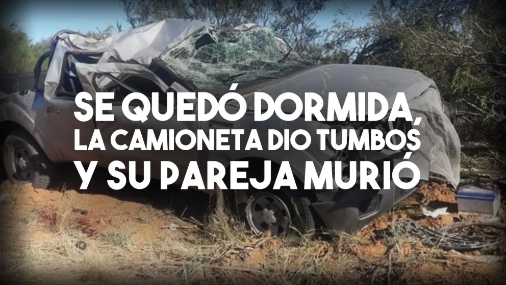 Iban de San Juan a San Luis, la conductora se quedó dormida, la camioneta dio varios tumbos y un hombre murió