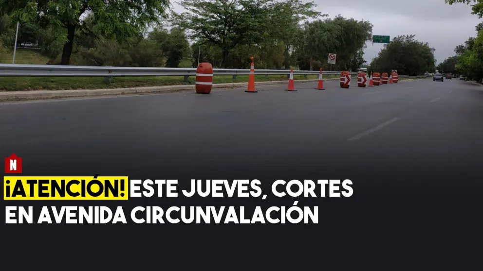 Este jueves continuará reducido el tránsito en Av. Circunvalación