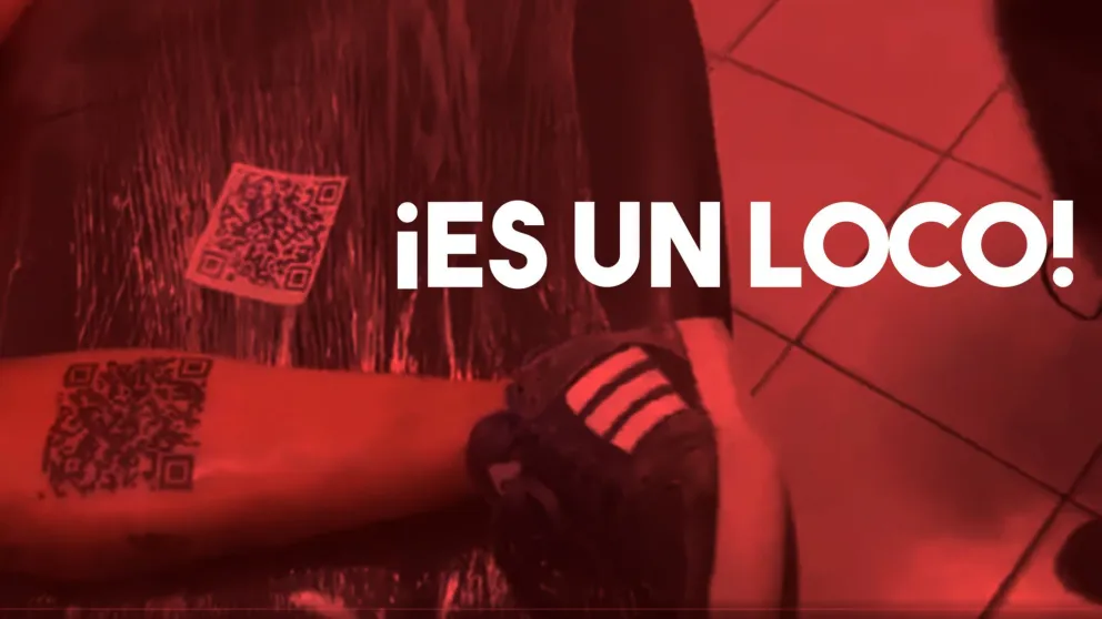 Se tatuó un código QR de un vídeo de la final de la Libertadores