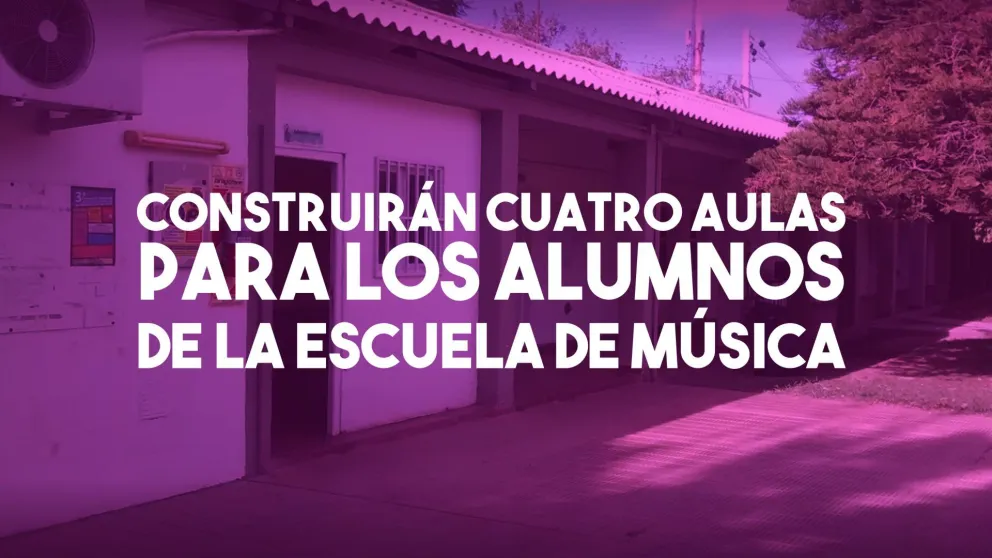 Construirán cuatro aulas para los alumnos de la Escuela de Música