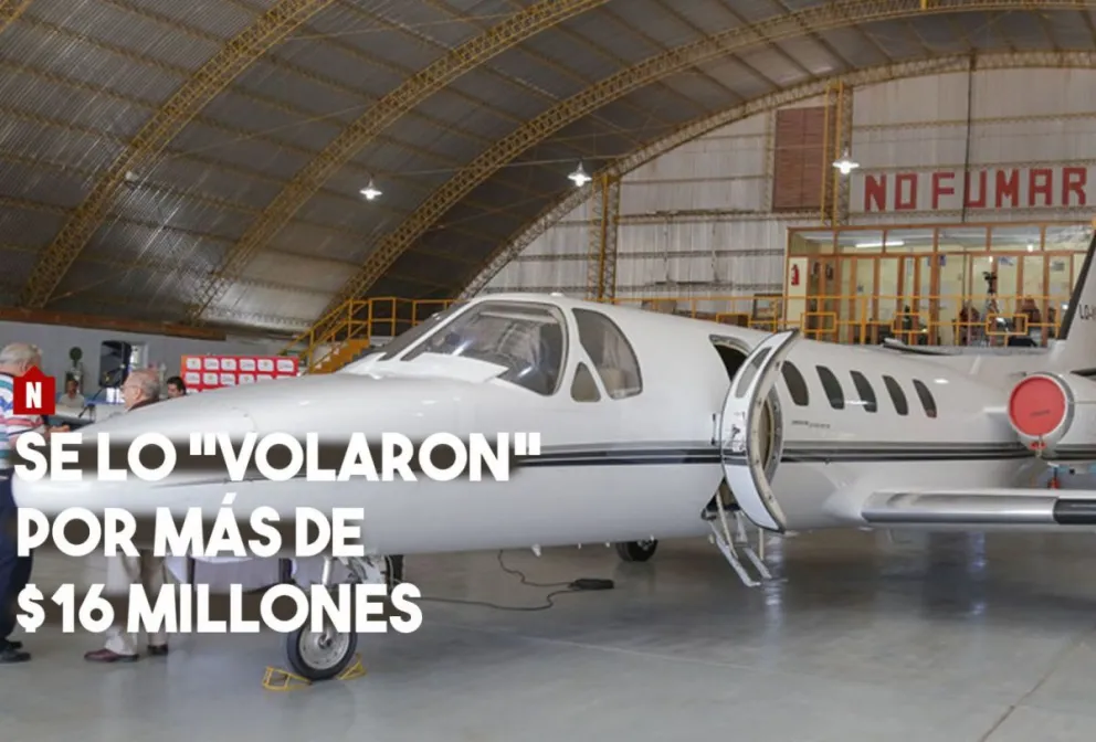 Pagaron más de $16 millones por un avión de la provincia