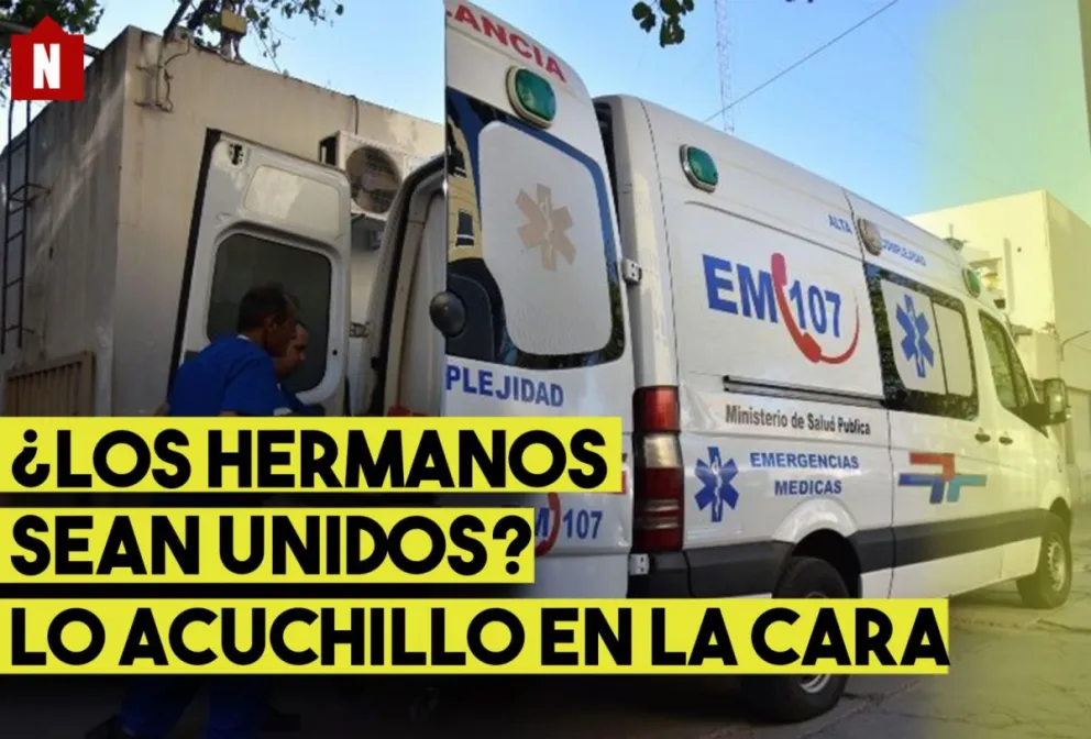 LLegó con un cuchillazo en la cara al hospital y dijo que fue su hermano