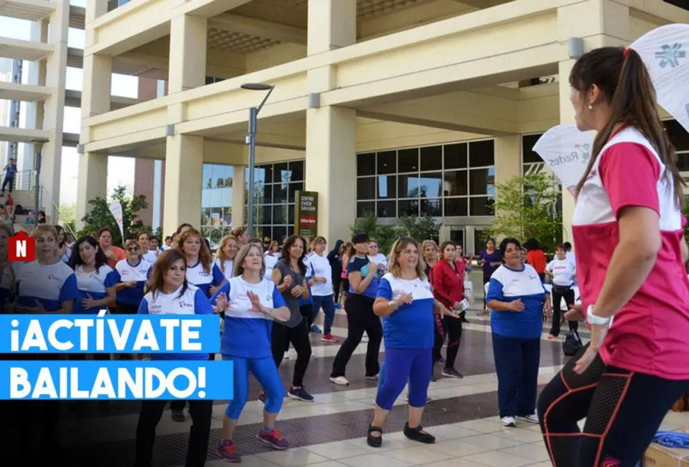 Más de 300 personas hicieron actividad física en la Plaza Seca