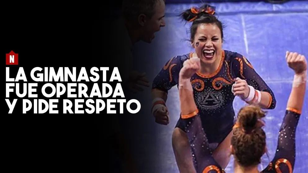 La gimnasta que se rompió ambas rodillas y su mensaje a la gente: "No quiero que se diviertan viendo mi vídeo"