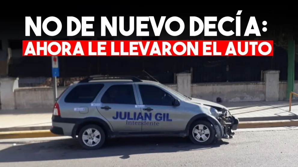 No es el mes de Julián Gil: radiaron un auto que llevaba su nombre