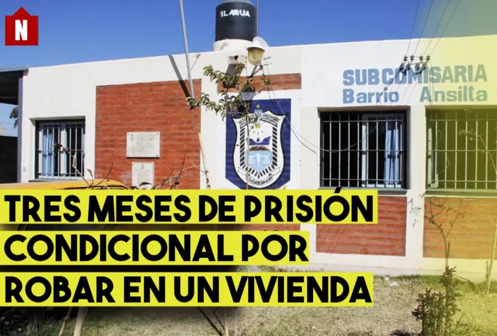 Robó en una vivienda en Rawson y no irá preso