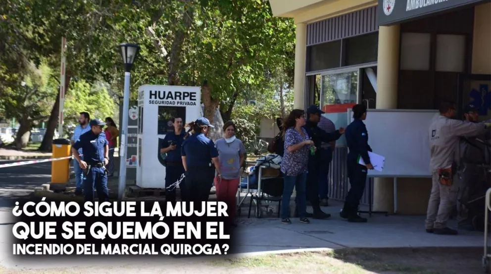 ¿Como sigue la mujer quemada en el incendio en el Marcial Quiroga?