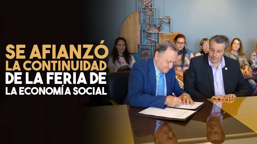 Firmaron un convenio para darle continuidad a la Feria de la Economía Social