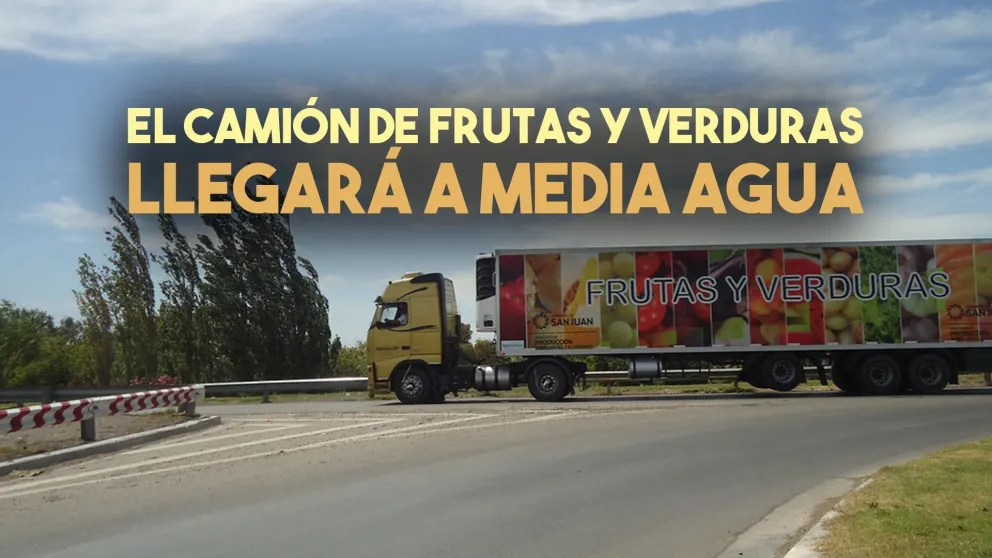 Llega el camión de frutas, verduras y pescado a Media Agua