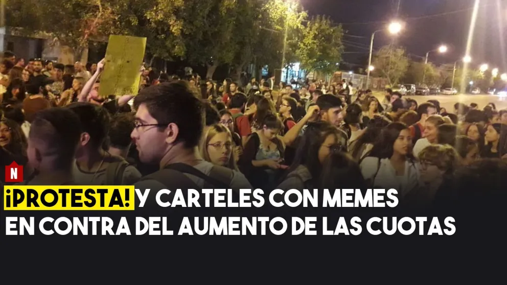 Reclamo, corte de calle y carteles con memes