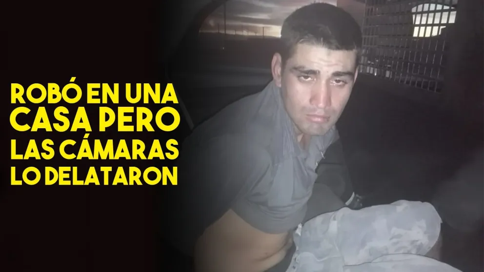 Robó mientras no había nadie, pero las cámaras lo delataron