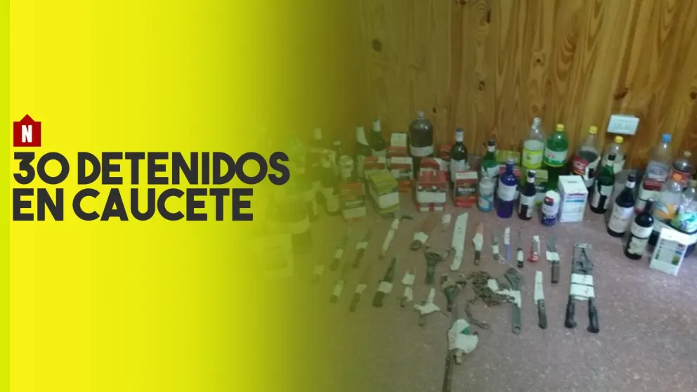 Caucete: detuvieron a 30 personas y secuestraron una gran cantidad de bebidas alcohólicas
