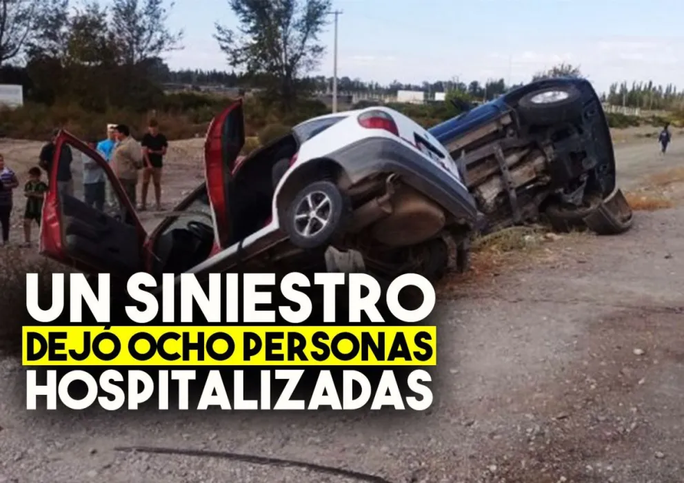 Un siniestro vial dejó ocho personas hospitalizadas