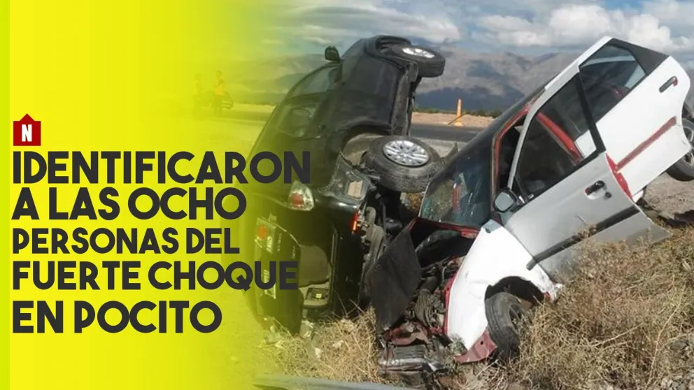 Identificaron a los ocho heridos del accidente en RN40 y calle 10, tres tienen lesiones graves