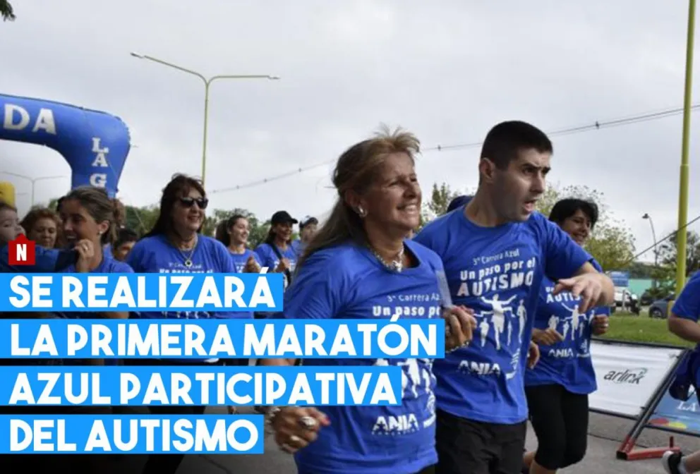 El próximo sábado se realizará la 1° maratón azul participativa del autismo