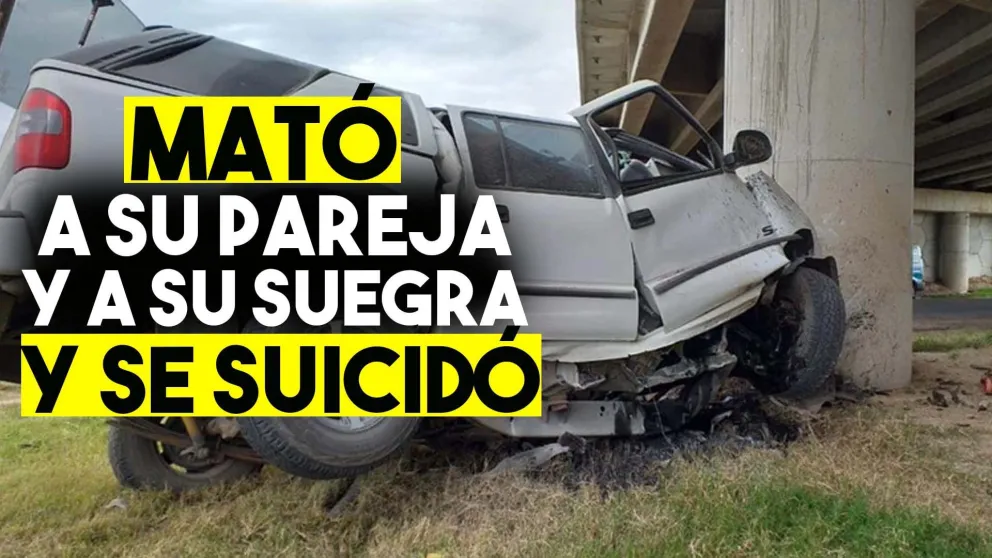 Córdoba: un hombre asesinó a su pareja y a su suegra y se suicidó en la ruta chocando contra una columna