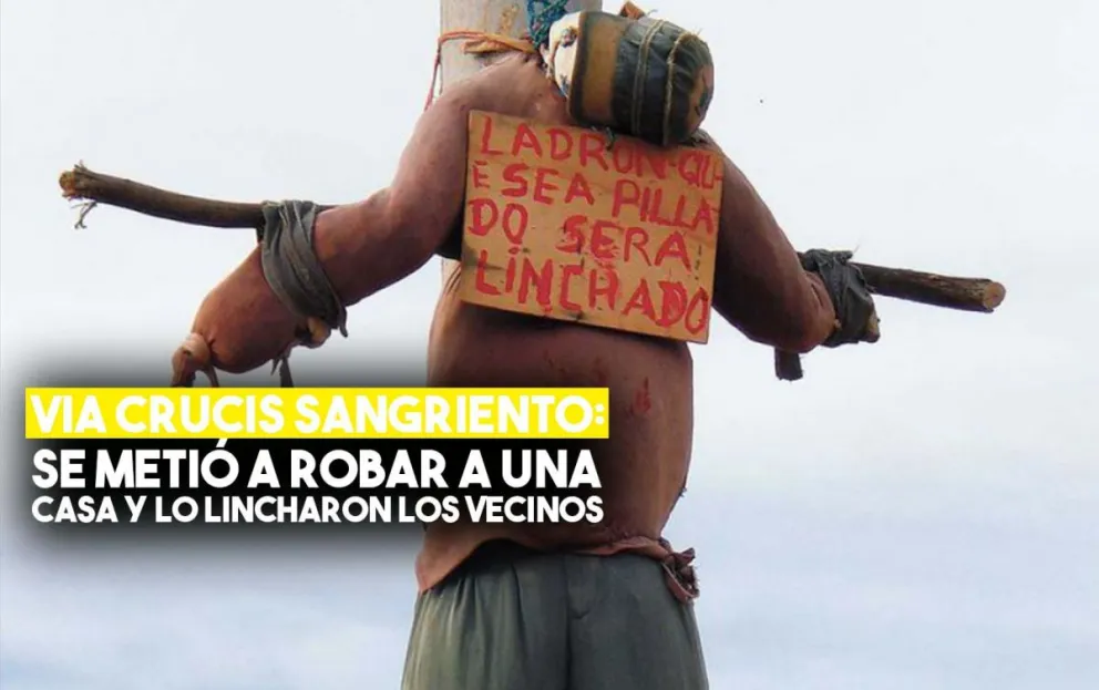 Via Crucis sangriento: se metió a robar una casa, quiso escapar pero lo mataron