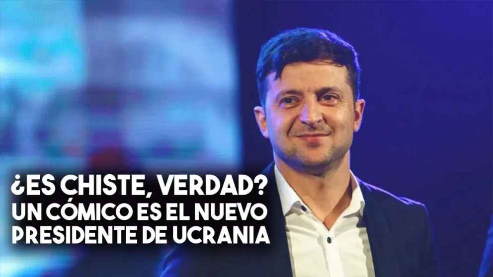 Un actor cómico es el nuevo presidente de Ucrania