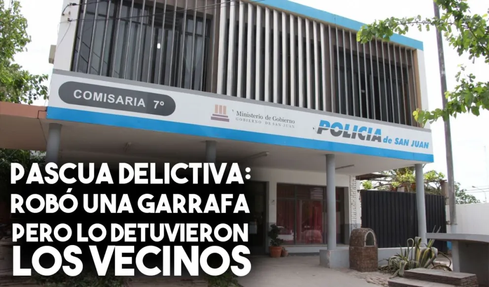 Aprovechó las pascuas para robar una garrafa