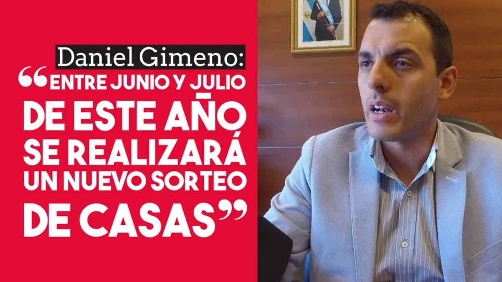 Daniel Gimeno: "Entre junio y julio de este año se realizará un nuevo sorteo de casas"
