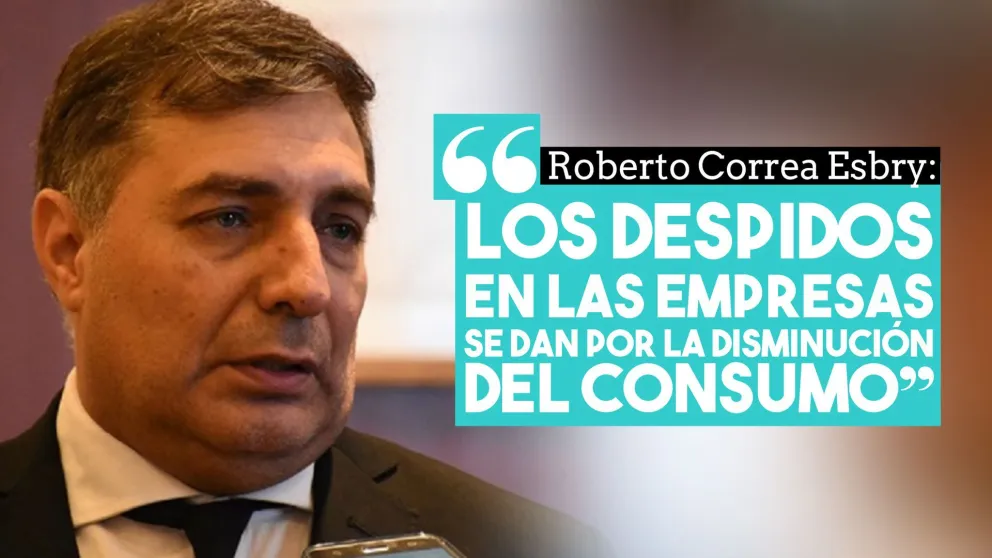 Roberto Correa Esbry: "Los despidos en las empresas se dan por la disminución del consumo"