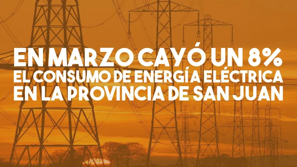 En marzo, cayo un 8% el consumo de energía eléctrica en la provincia