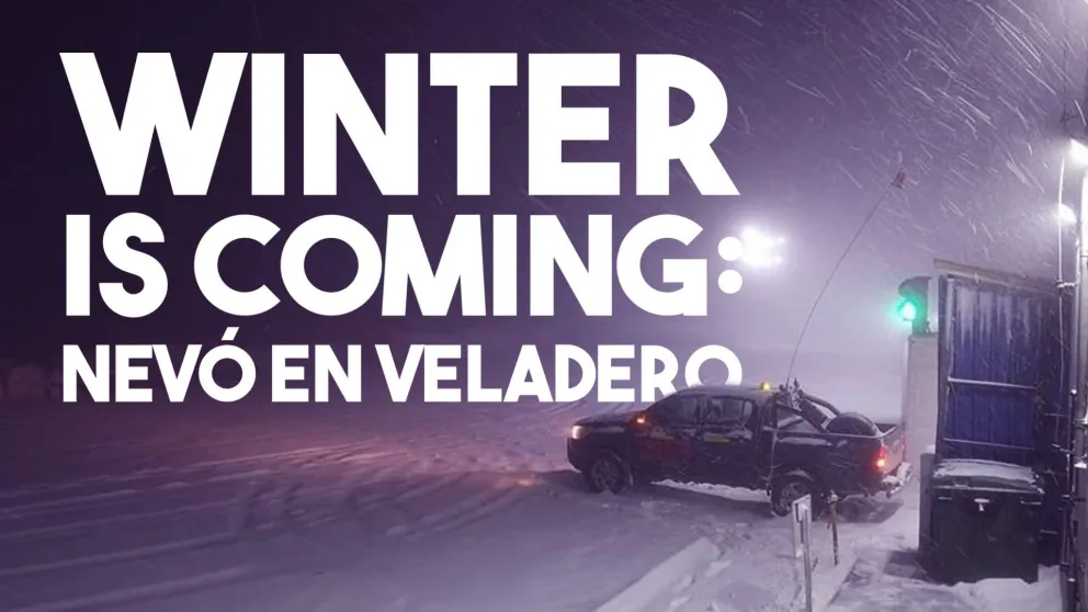 Nevó con todo en Veladero