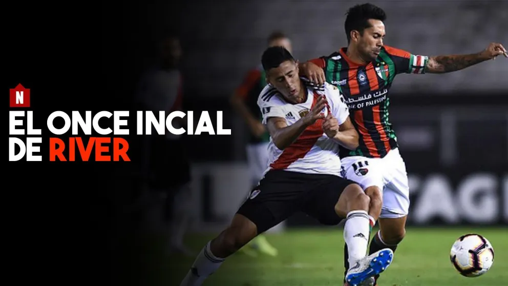 Formación confirmada de River para enfrentar a  Palestino