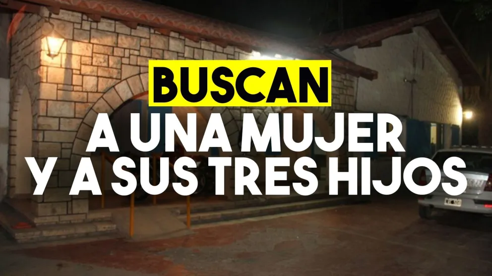 Una joven desapareció junto a sus tres hijos