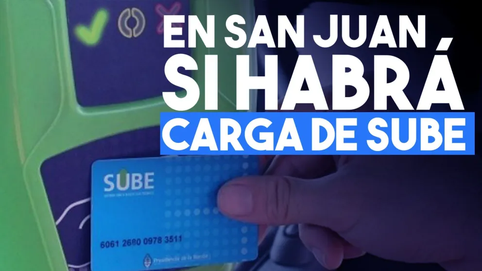 En San Juan si habrá carga de SUBE