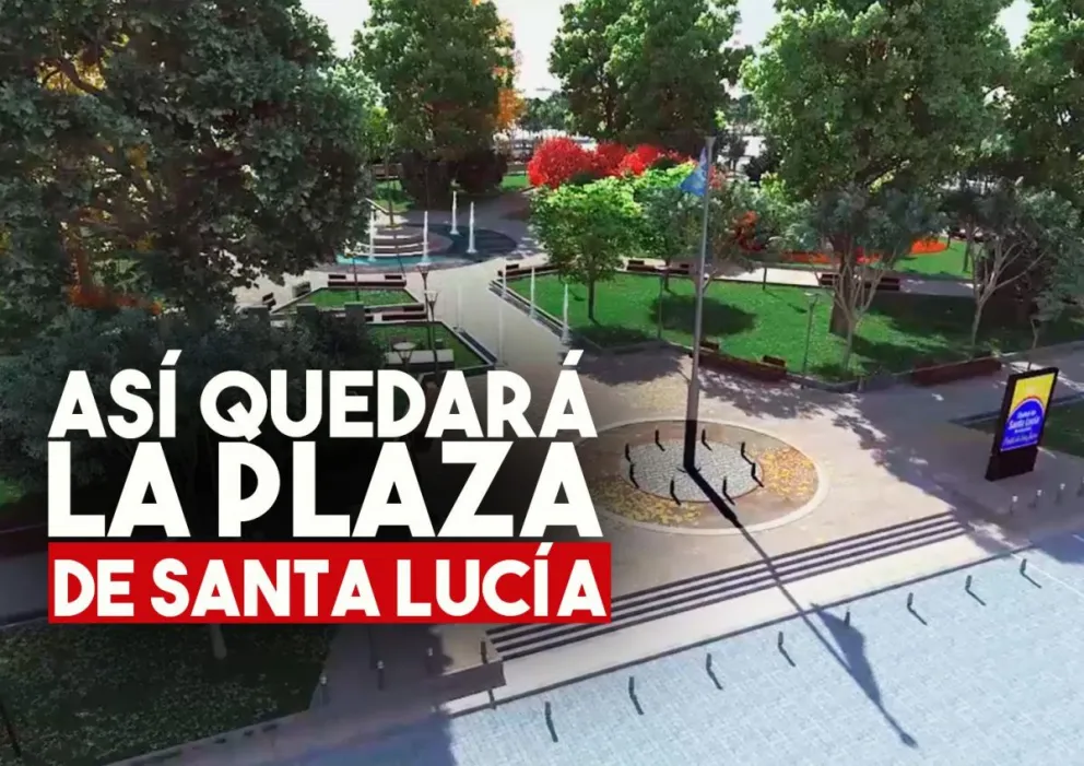 Presentaron las obras de remodelación de la Plaza de Santa Lucía